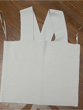 House of Harlow 1960 Cream Square Neck Tank Top